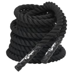 vidaXL Kamptau svart 15 m 11 kg polyester