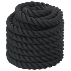vidaXL Kamptau svart 15 m 11 kg polyester