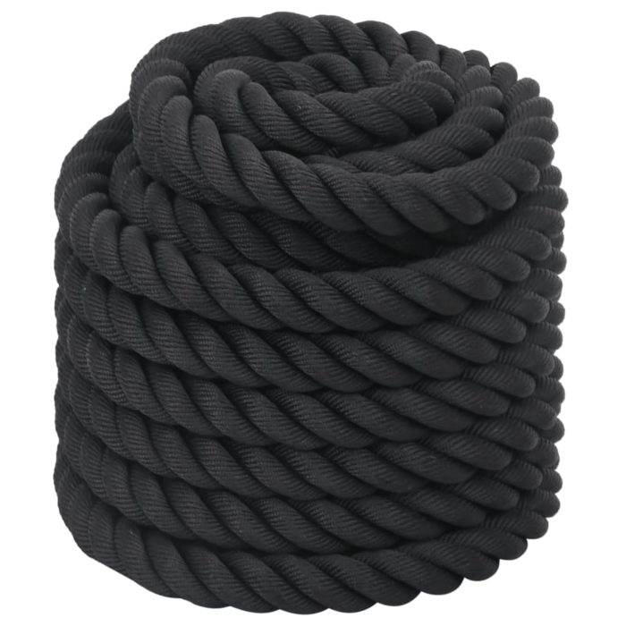 vidaXL Kamptau svart 15 m 11 kg polyester
