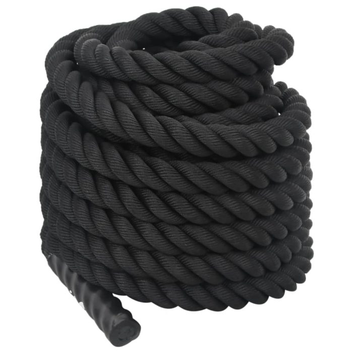 vidaXL Kamptau svart 15 m 11 kg polyester