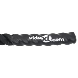 vidaXL Kamptau svart 15 m 11 kg polyester