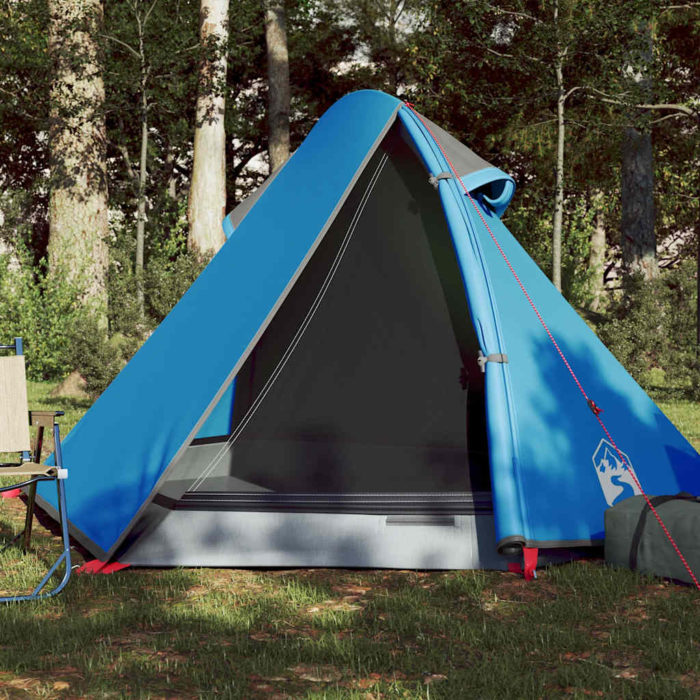 vidaXL Kuppeltelt for camping 2 personer blå vanntett