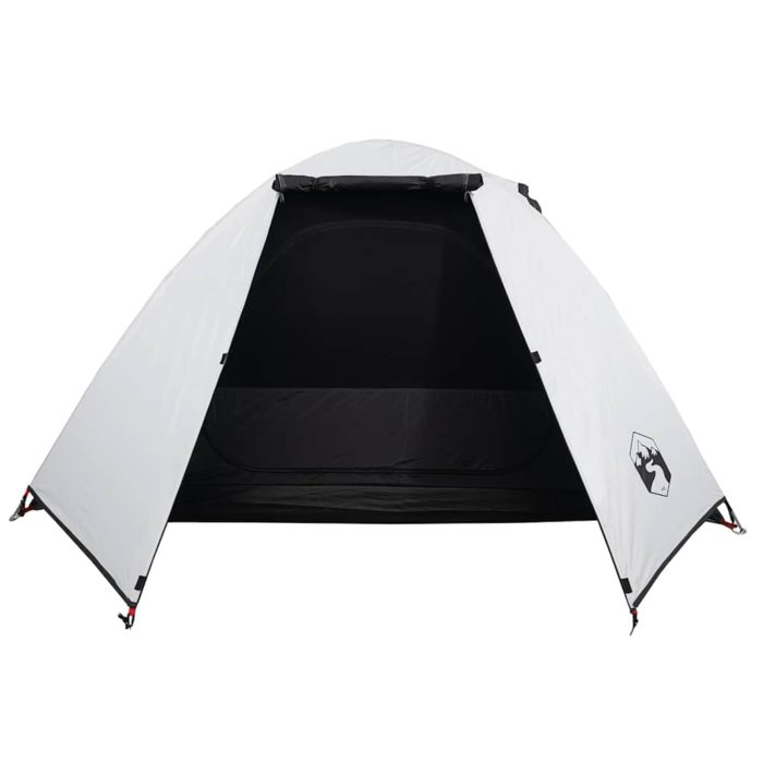 vidaXL Campingtelt for 2 personer hvit blendingsstoff vanntett