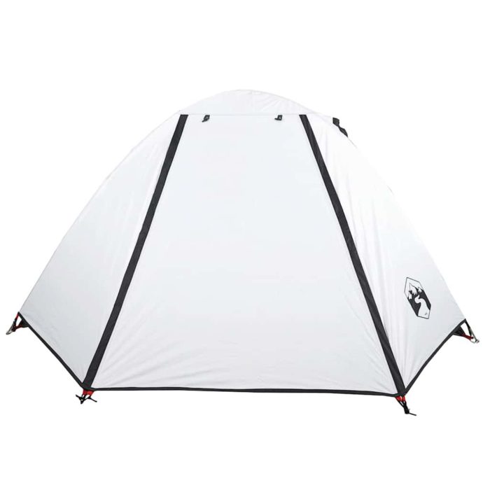 vidaXL Campingtelt for 2 personer hvit blendingsstoff vanntett