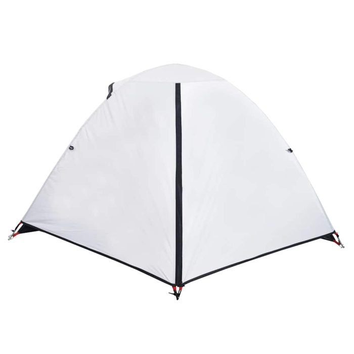 vidaXL Campingtelt for 2 personer hvit blendingsstoff vanntett