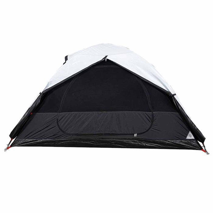 vidaXL Campingtelt for 2 personer hvit blendingsstoff vanntett