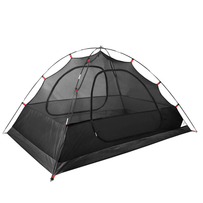 vidaXL Campingtelt for 2 personer hvit blendingsstoff vanntett
