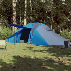 vidaXL Kuppeltelt for camping 6 personer blå vanntett