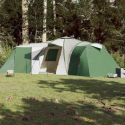 vidaXL Kuppeltelt for camping 12 personer grønn vanntett