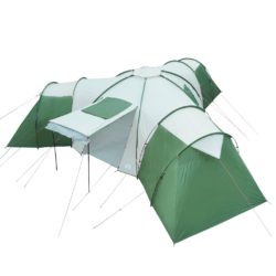 vidaXL Kuppeltelt for camping 12 personer grønn vanntett