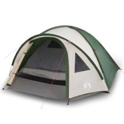 vidaXL Kuppeltelt for camping 4 personer grønn vanntett