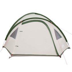 vidaXL Kuppeltelt for camping 4 personer grønn vanntett