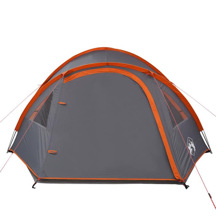vidaXL Kuppeltelt for camping 4 personer oransje vanntett