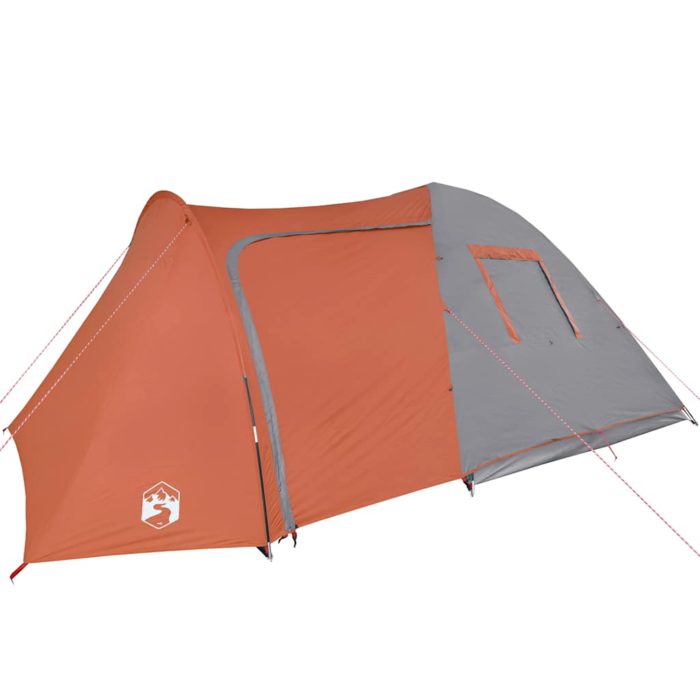 vidaXL Kuppeltelt for camping 6 personer oransje vanntett