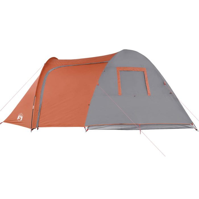vidaXL Kuppeltelt for camping 6 personer oransje vanntett