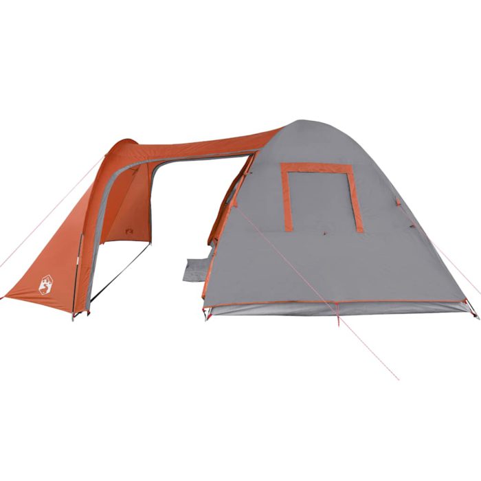 vidaXL Kuppeltelt for camping 6 personer oransje vanntett