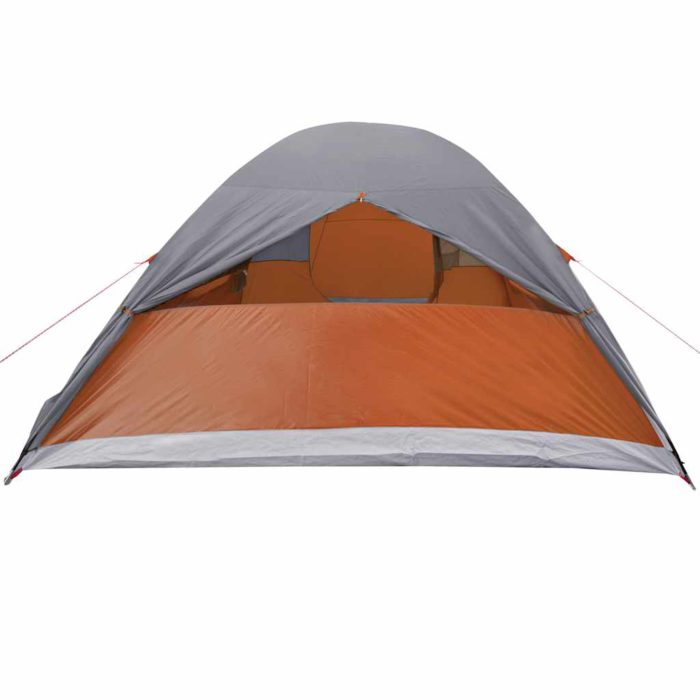 vidaXL Kuppeltelt for camping 6 personer oransje vanntett