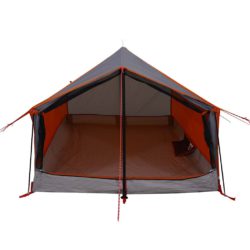 vidaXL Campingtelt 2 personer grå og oransje vanntett