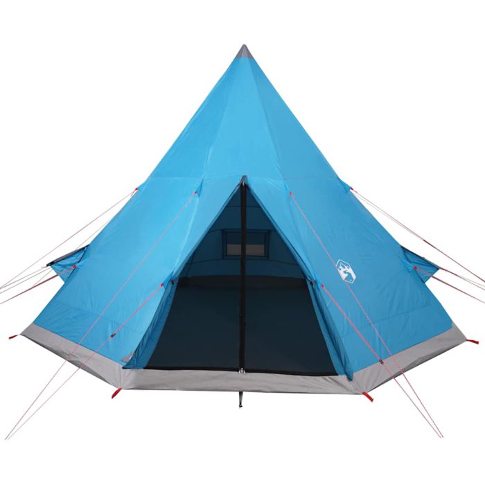 vidaXL Campingtelt tipi 4 personer blå vanntett