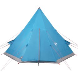 vidaXL Campingtelt tipi 4 personer blå vanntett