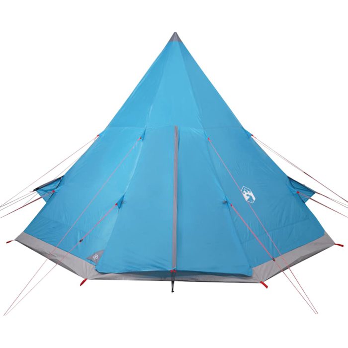 vidaXL Campingtelt tipi 4 personer blå vanntett