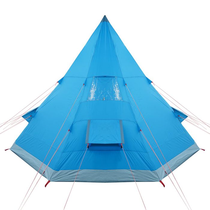 vidaXL Campingtelt tipi 4 personer blå vanntett