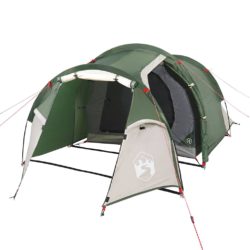 vidaXL Tunneltelt for camping 3 personer grønn vanntett