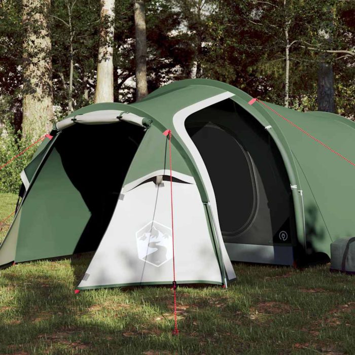 vidaXL Tunneltelt for camping 3 personer grønn vanntett