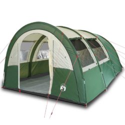 vidaXL Tunneltelt for camping 4 personer grønn vanntett