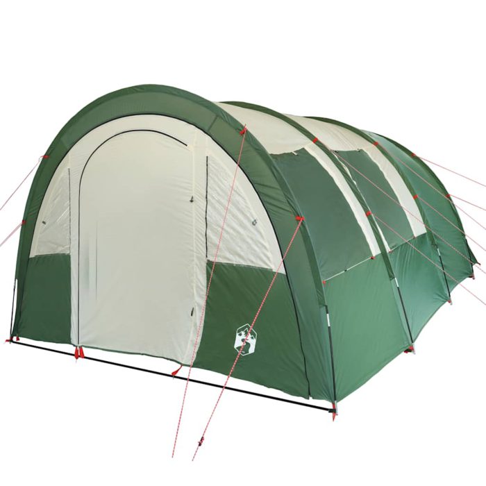 vidaXL Tunneltelt for camping 4 personer grønn vanntett