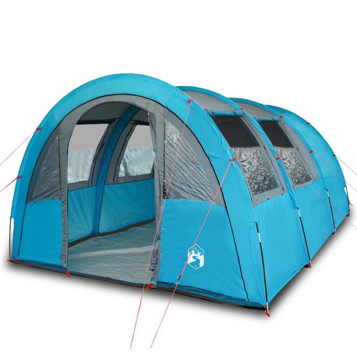 vidaXL Tunneltelt for camping 4 personer blå vanntett