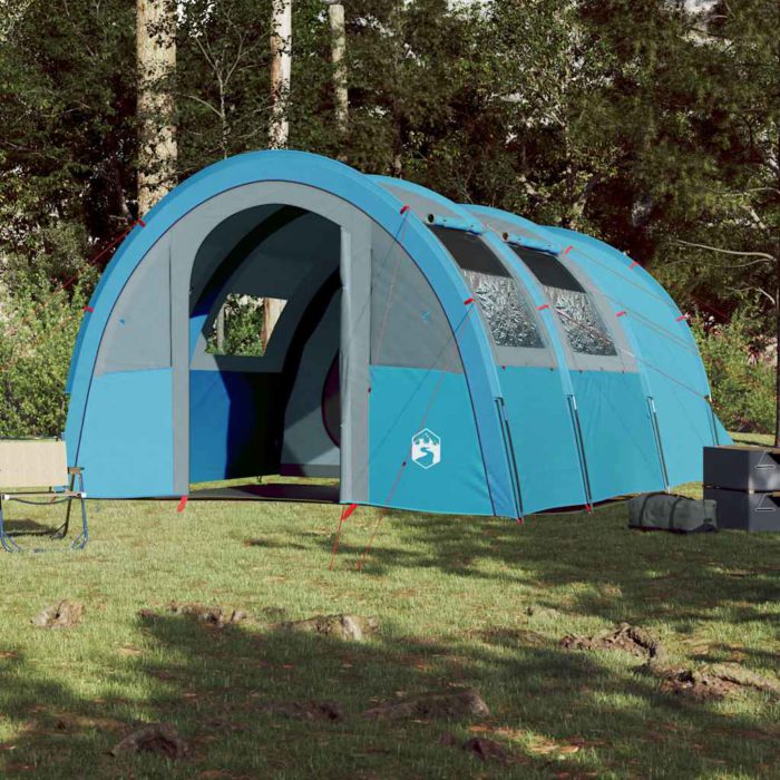 vidaXL Tunneltelt for camping 4 personer blå vanntett