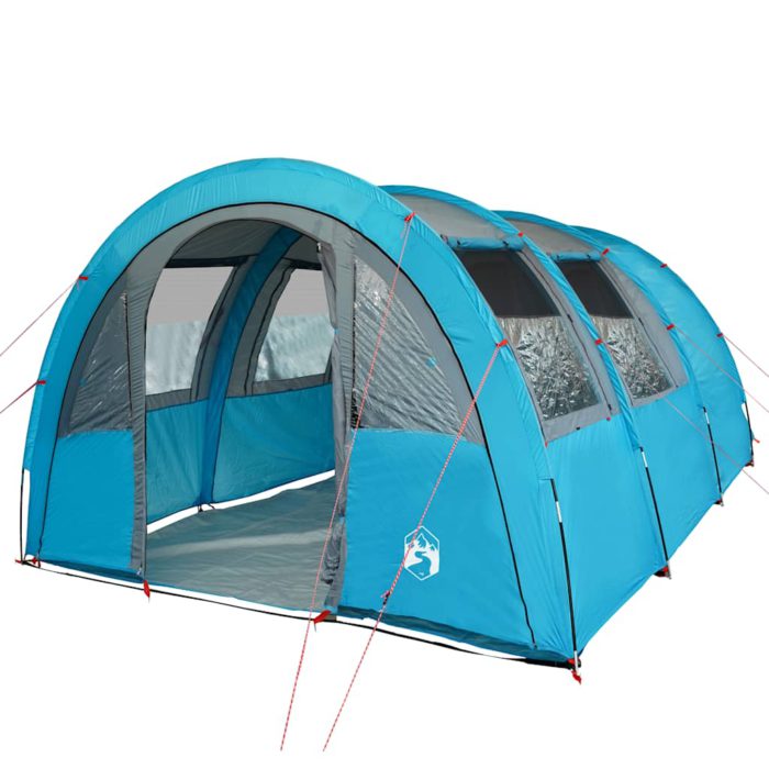 vidaXL Tunneltelt for camping 4 personer blå vanntett