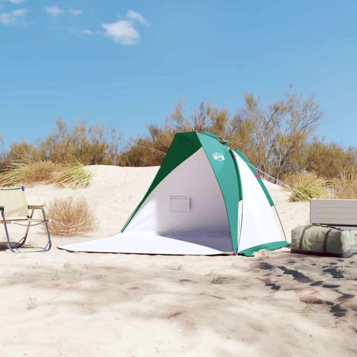 vidaXL Strandtelt havgrønn 268x223x125 cm 185T polyester