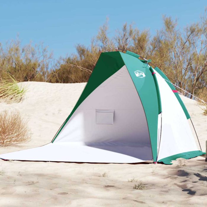 vidaXL Strandtelt havgrønn 268x223x125 cm 185T polyester