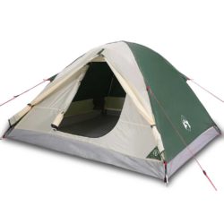 vidaXL Kuppeltelt for camping 3 personer grønn vanntett