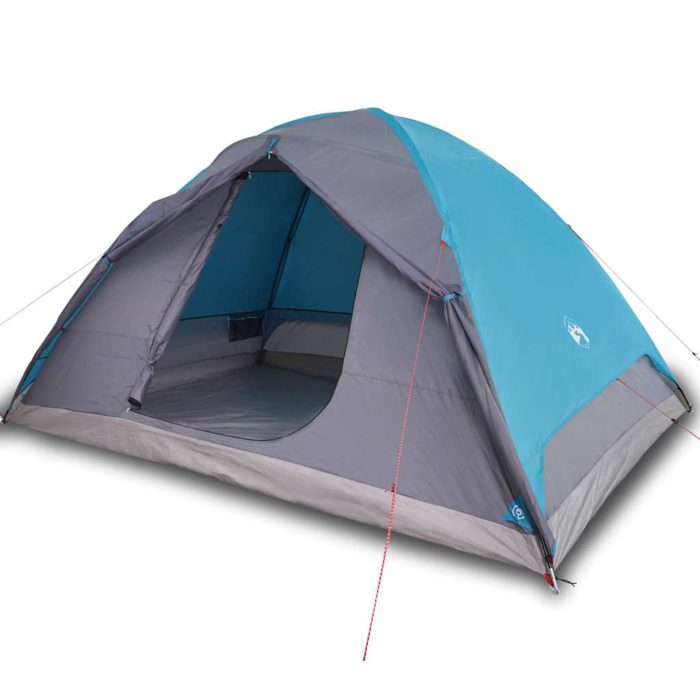 vidaXL Kuppeltelt for camping 6 personer blå vanntett