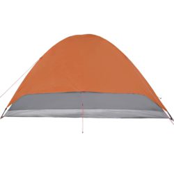 vidaXL Kuppeltelt for camping 6 personer oransje vanntett