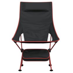vidaXL Sammenleggbare campingstoler 2 stk svart oxfordstoff aluminium