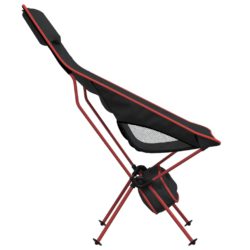 vidaXL Sammenleggbare campingstoler 2 stk svart oxfordstoff aluminium