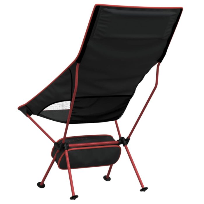 vidaXL Sammenleggbare campingstoler 2 stk svart oxfordstoff aluminium