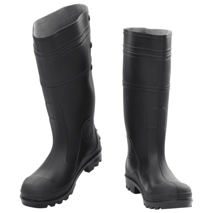 vidaXL Regnstøvler svart str 38 PVC