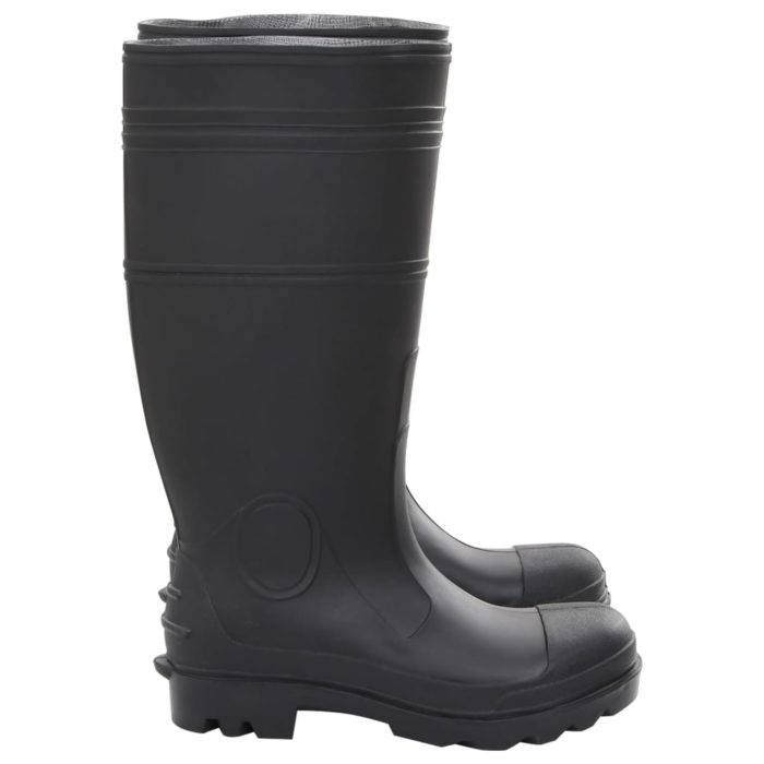 vidaXL Regnstøvler svart str 38 PVC