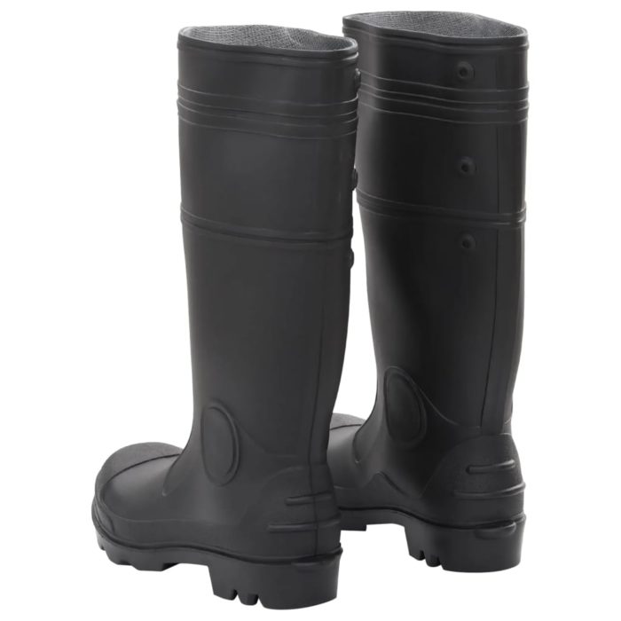 vidaXL Regnstøvler svart str 38 PVC