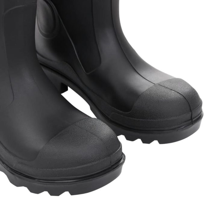vidaXL Regnstøvler svart str 38 PVC