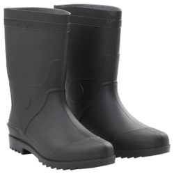 vidaXL Regnstøvler svart str 44 PVC