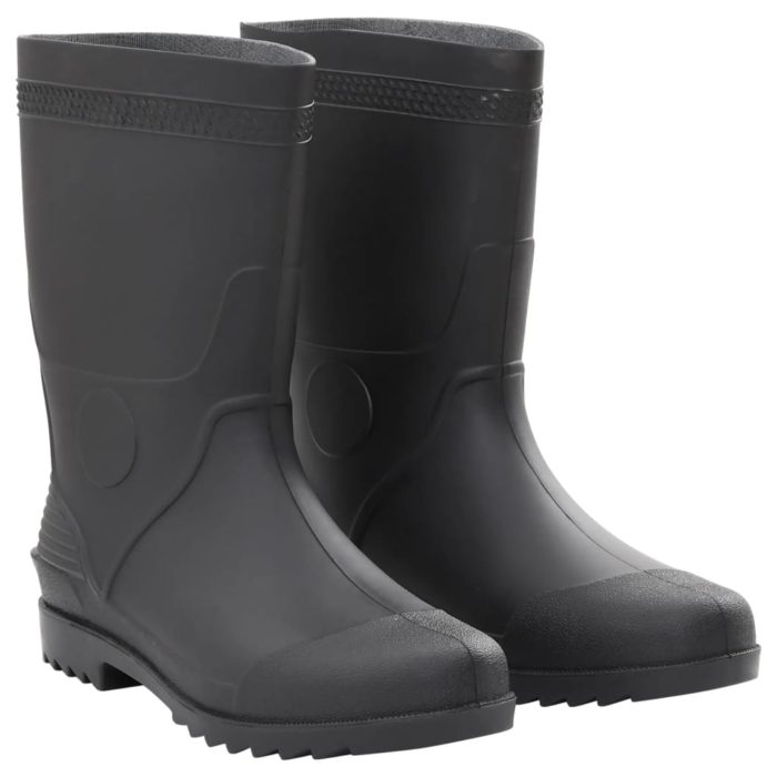 vidaXL Regnstøvler svart str 44 PVC