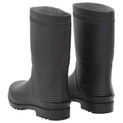 vidaXL Regnstøvler svart str 44 PVC