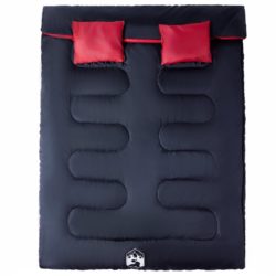 vidaXL Dobbel sovepose med puter for voksne camping 3-4 sesonger