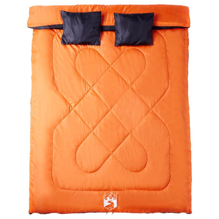 vidaXL Dobbel sovepose med puter for voksne camping 3-4 sesonger